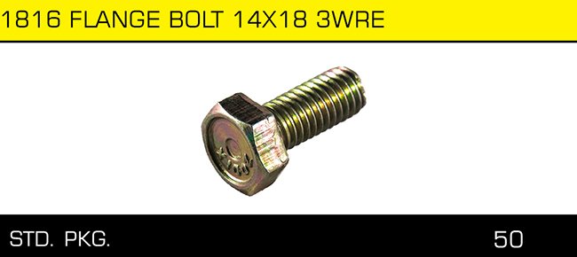 1861 FLANGE BOLT 14X18 3WRE